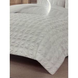 Koolaburra by Ugg twin size Jane white silver comforter set blanket bedding nwt